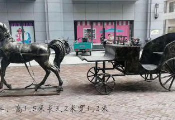 河南古典马车雕塑，精致传承礼仪之魂