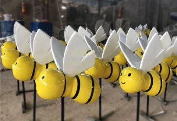 河南动感蜜蜂雕塑，营造精致的都市公园