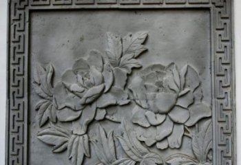 河南牡丹青石浮雕雕塑-精美的永久装饰