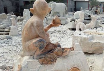 河南精美猴子石雕，带来浓浓的节日气息