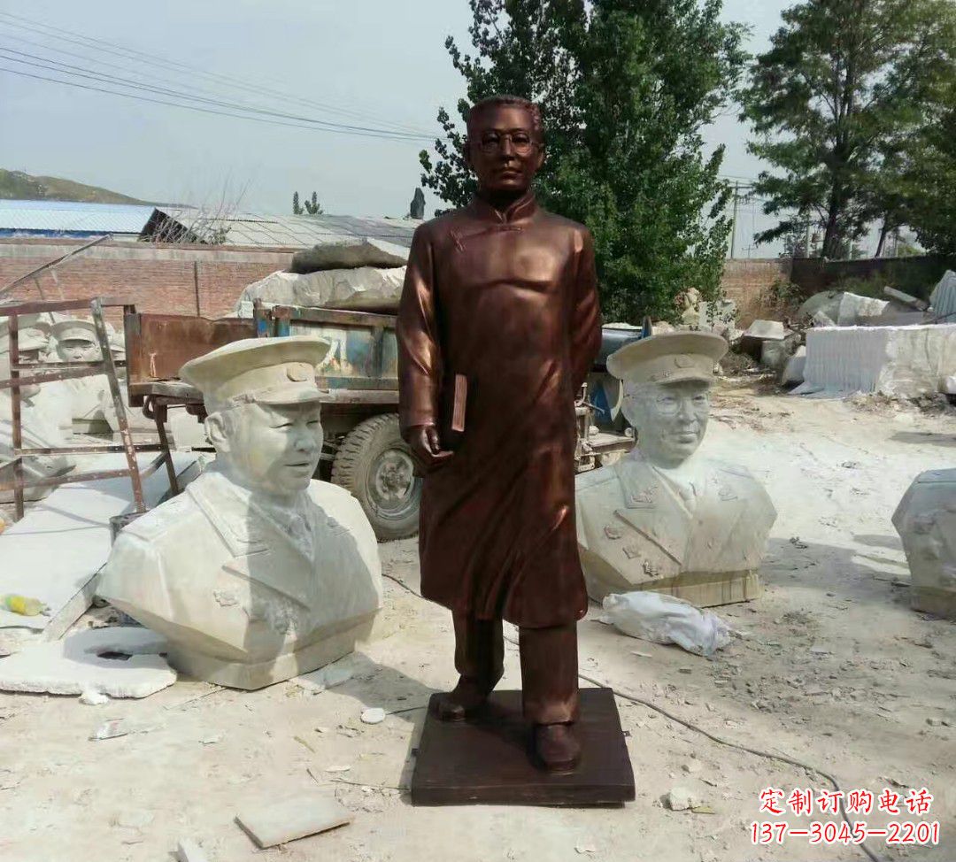 河南匠心精神打造经典陶行知雕塑