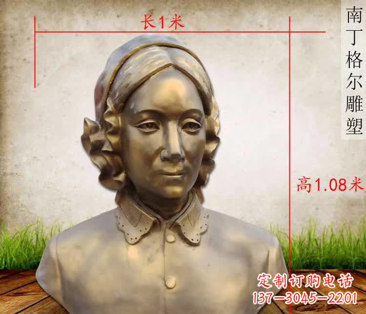 河南精雕细琢,南丁格尔胸像铜雕塑