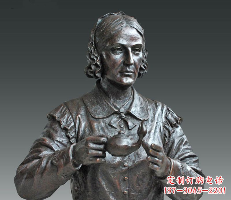 河南南丁格尔铜雕,尊贵雕塑定制