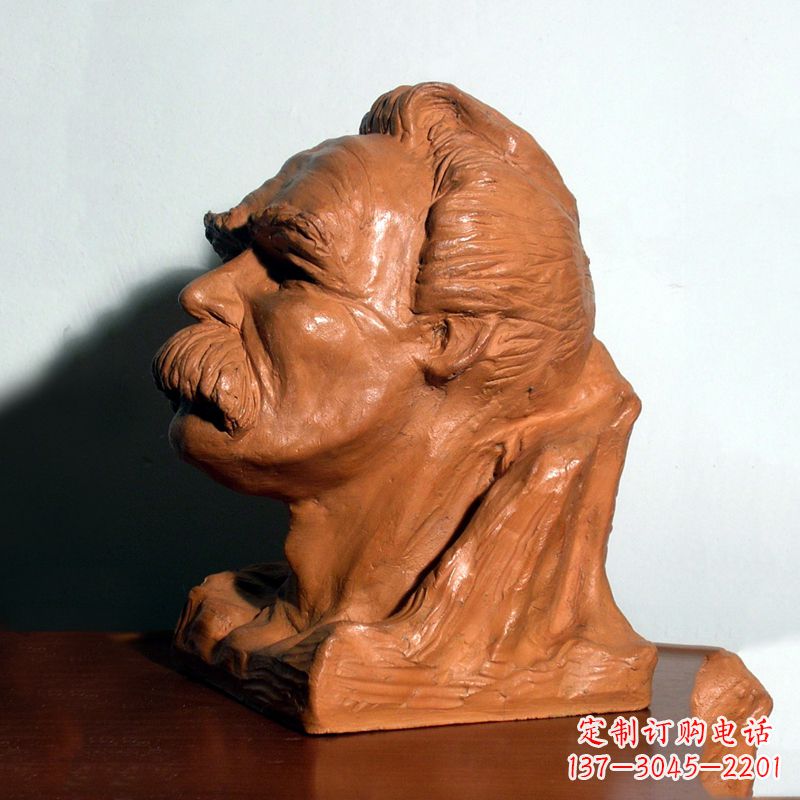 河南尼采雕塑头像泥稿
