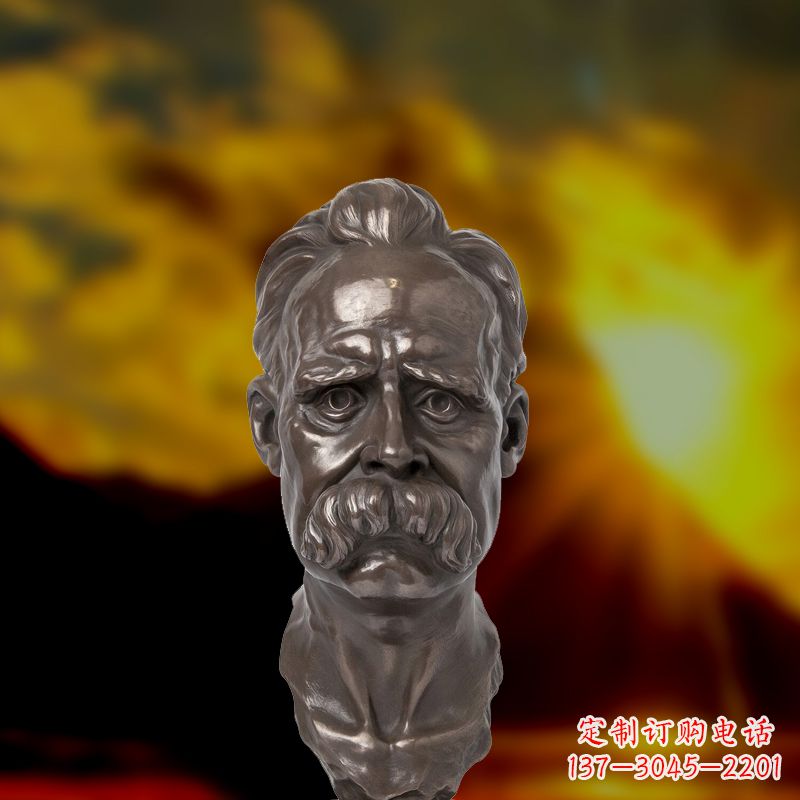 河南尊贵的尼采铜雕头像