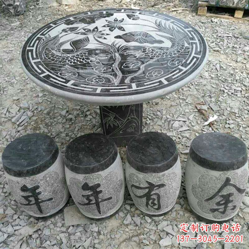 河南仿古石桌凳,雕刻雅致的完美