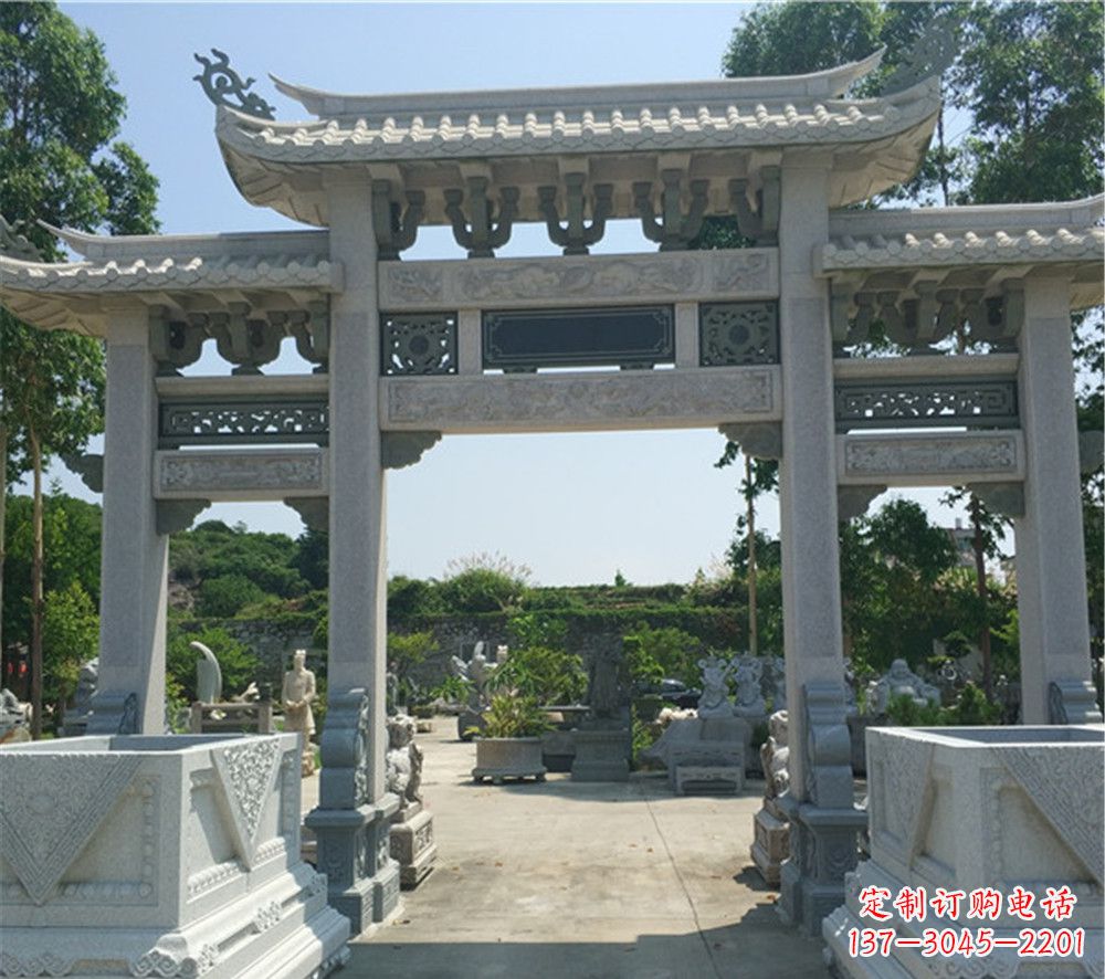 河南全国厂家特制农村石牌坊雕塑