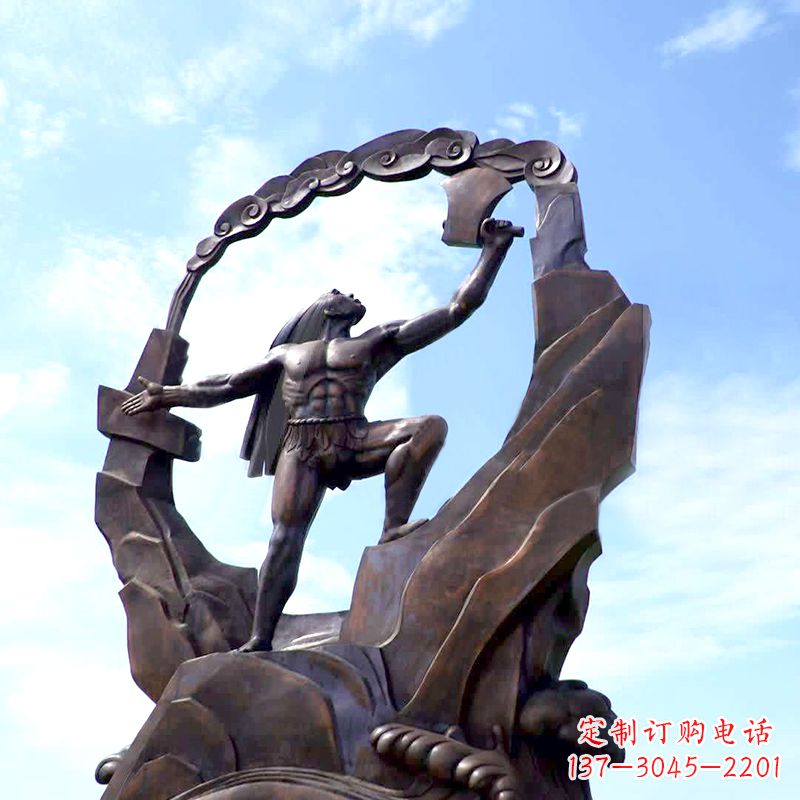 河南传承神话,展现气势—盘古大型景观雕塑
