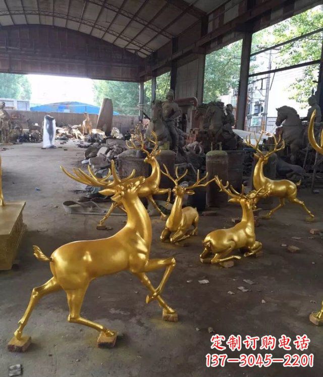 河南风格多样的玻璃钢动物雕塑
