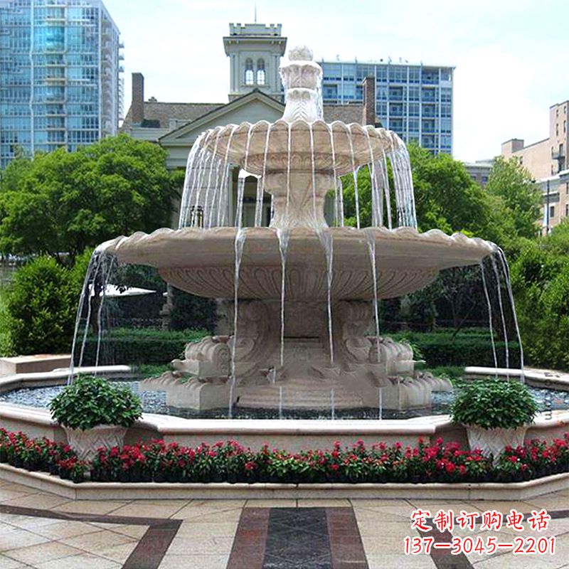 河南优质喷泉石雕,造就美好风水