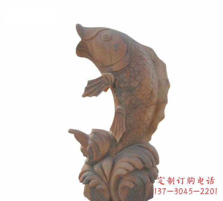河南鲤鱼石雕,精细雕刻让你赞叹不已
