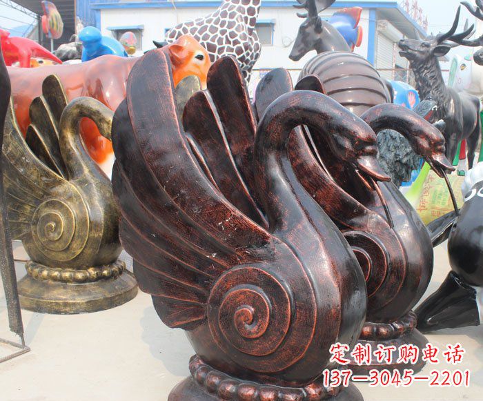 河南以无与伦比的艺术品呈现——中领雕塑天鹅雕塑