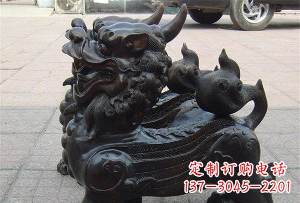 河南象征保护,美轮美奂的貔貅辟邪神兽铜雕
