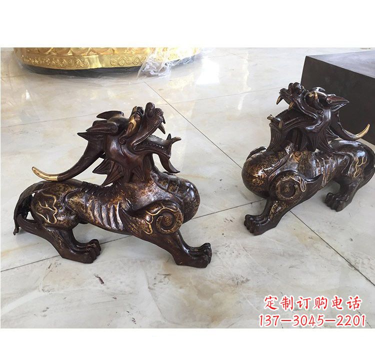 河南浙江中领雕塑:高质量貔貅铜雕像