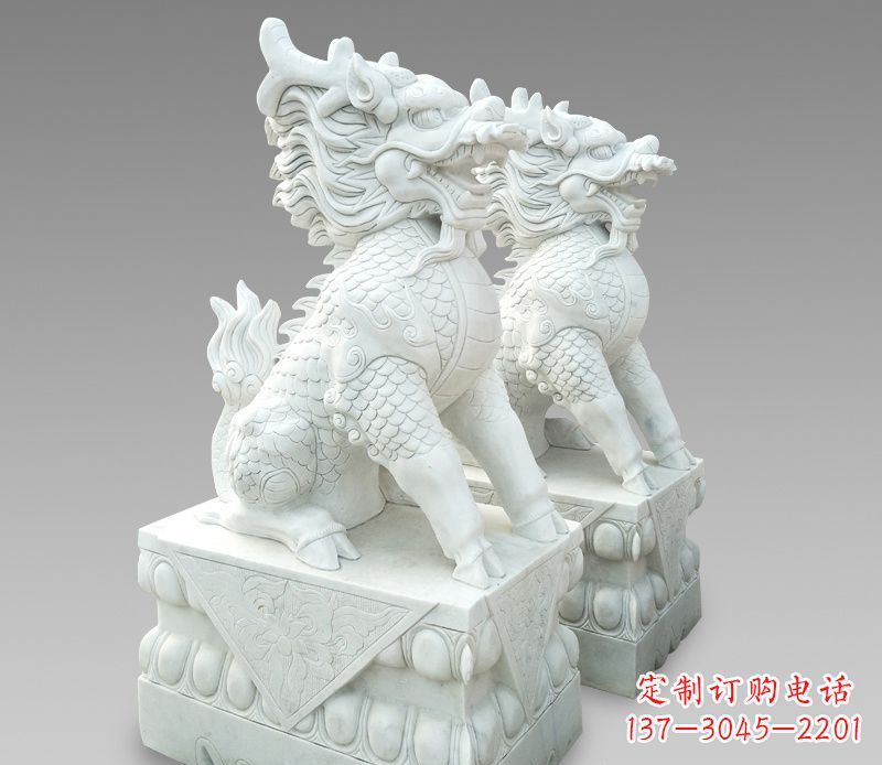 河南释迦牟尼麒麟石雕,吸煞驱邪