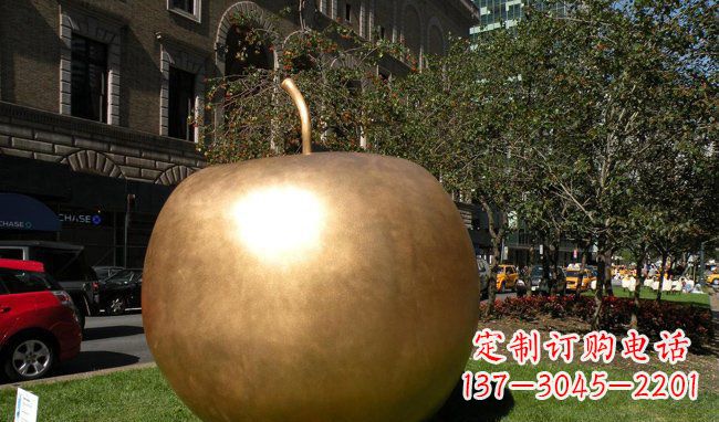 河南苹果城市景观铜雕,精致绝美!