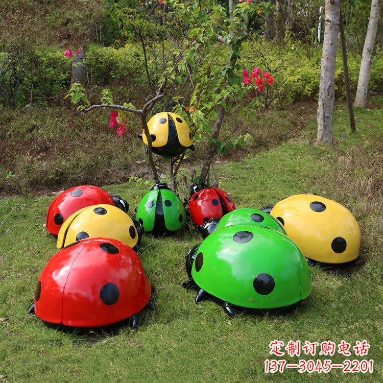 河南儿童可爱的七星瓢虫卡通雕塑