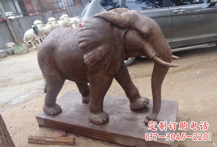 河南企业大象铜雕