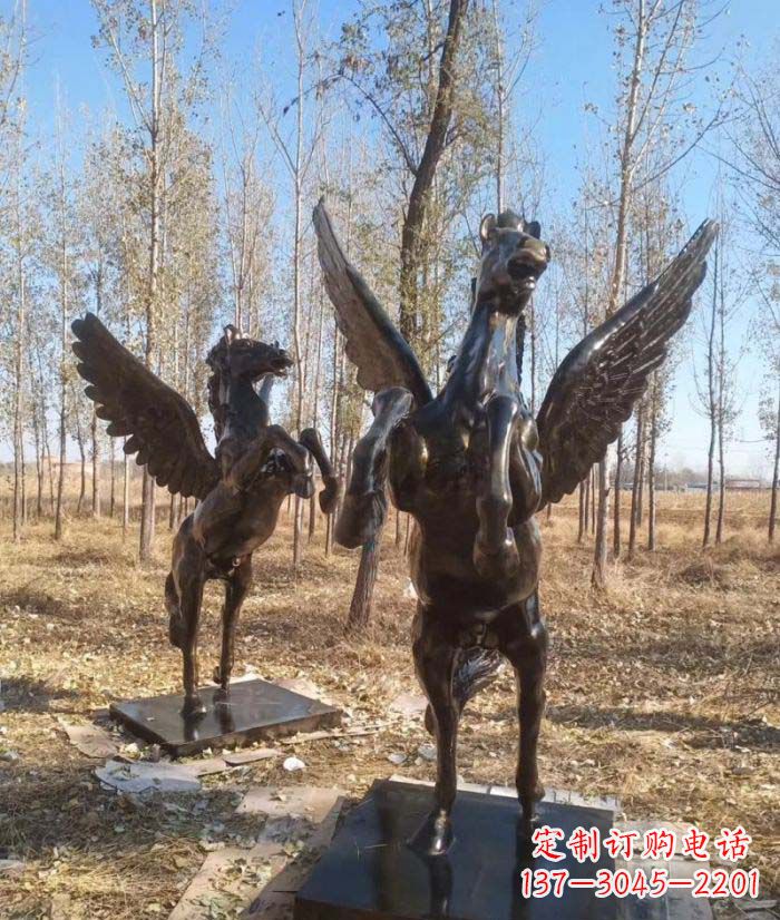 河南企业飞马铜雕