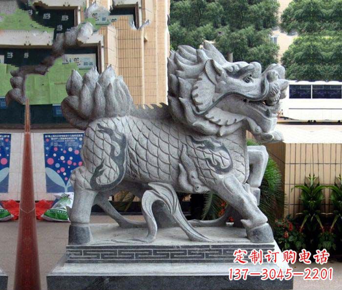 河南企业景观麒麟石雕