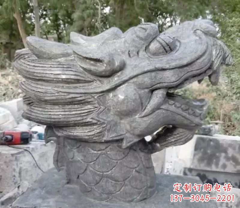 河南青石龙头雕塑