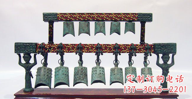 河南青铜编钟古代乐器雕塑
