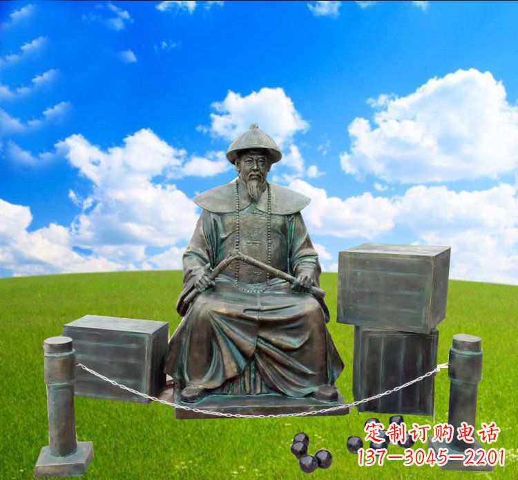 河南青铜雕刻的传奇——林则徐铜雕