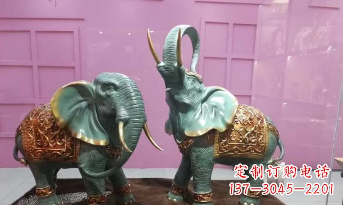 河南青铜小象雕塑 (3)
