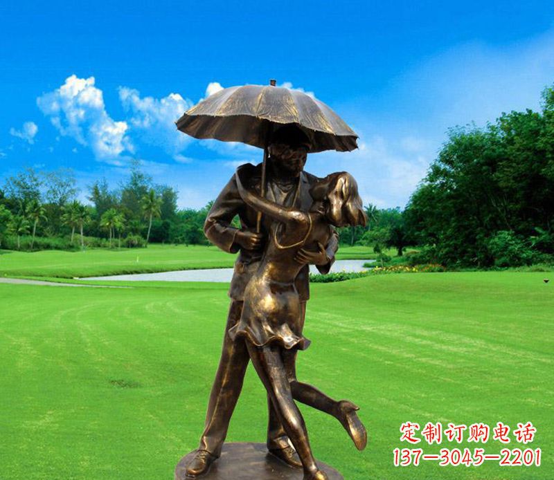 河南中领雕塑-专业制作情侣公园景观雕塑