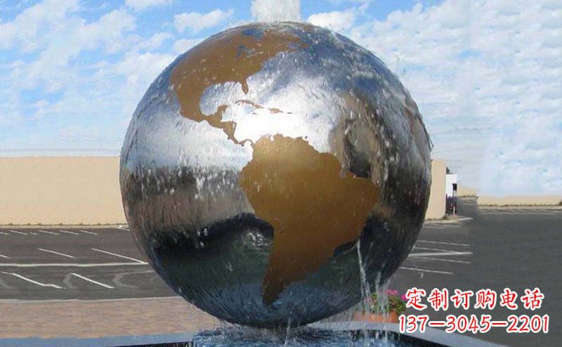 河南精细不锈钢地球雕塑,让您的家居更有文艺范