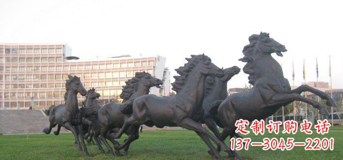 河南群马公园动物铜雕,让艺术描绘你的故事