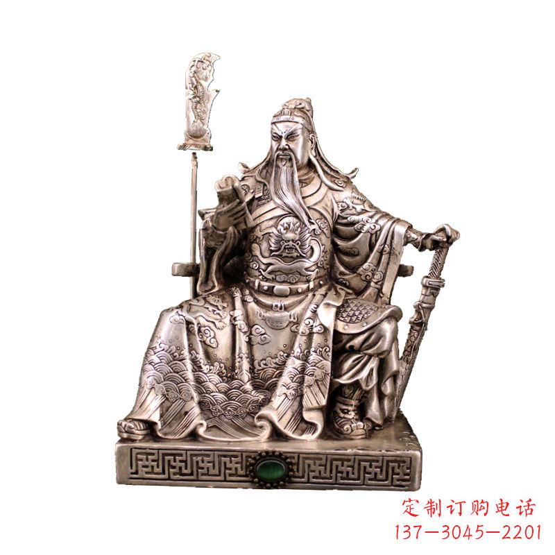 河南体现英雄风范的关公雕塑