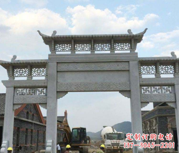 河南牌坊大理石石雕:显露美丽的古典风情