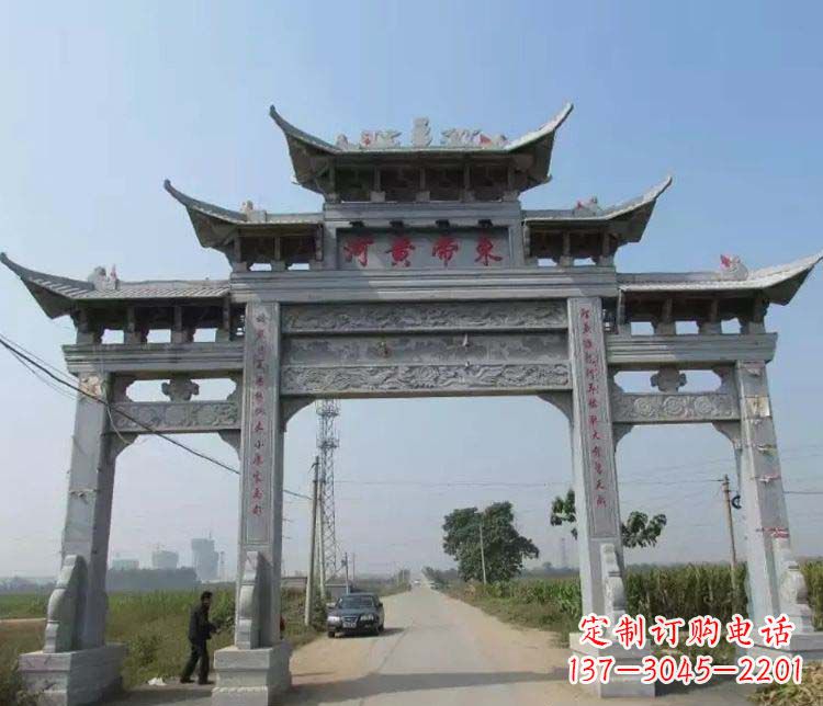 河南精品牌坊石雕,令您赞叹不已