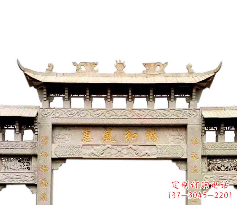 河南牌坊石雕–传承传统文化,给空间增色彩
