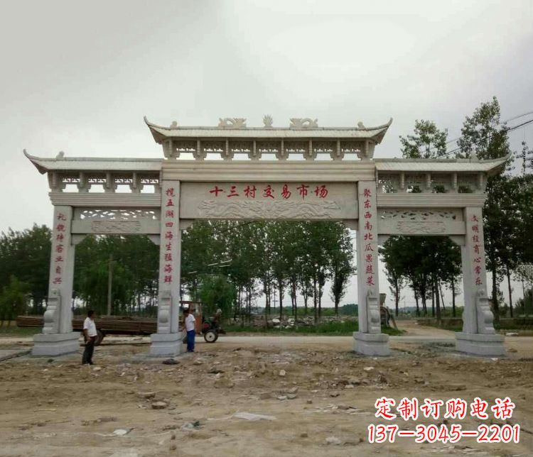 河南精美石牌坊雕塑,令你惊艳无比