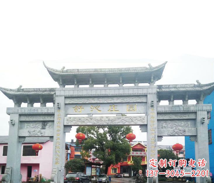 河南石牌坊雕塑——见证时刻的美好记忆