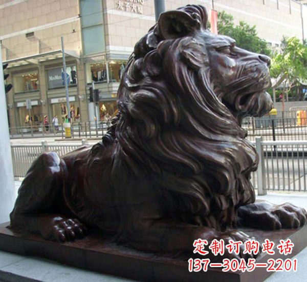 河南汇丰铜狮子雕塑,引领潮流,传承中国古典文化