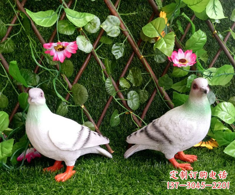 河南传递和平的鸽子雕塑