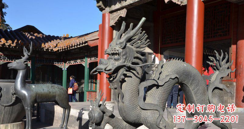 河南中领雕塑厂家的青铜神龙雕塑,以神龙作为主…