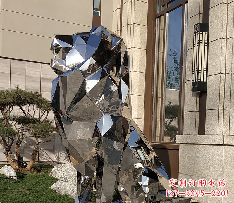 河南狮子雕塑门口摆件
