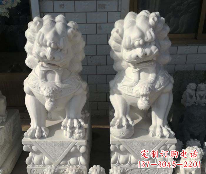 河南狮子门口石雕,工艺精湛品质卓越