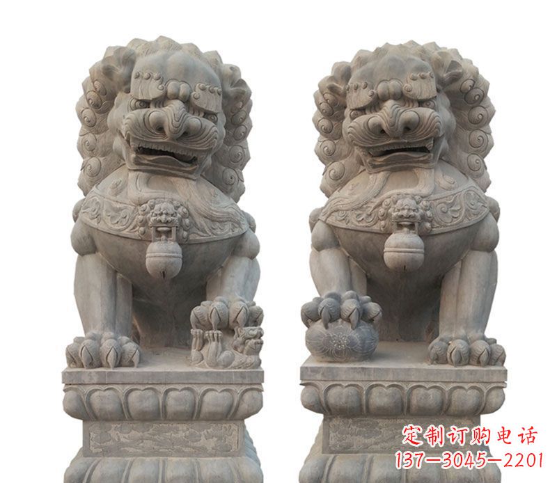 河南精美狮子石雕,让您的家居更加完美