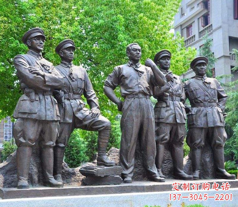 河南名人元帅铜雕,让你永久记住他们