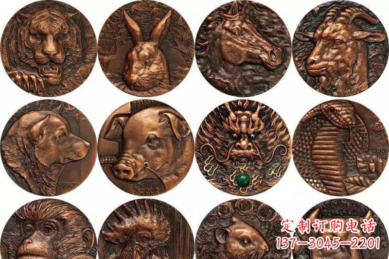 河南品质卓越的生肖铜浮雕