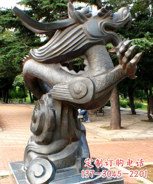 河南十二生肖铜雕龙