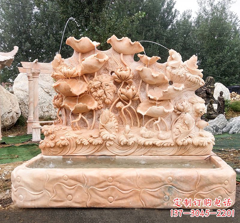 河南汇聚自然艺术的石材喷泉雕塑