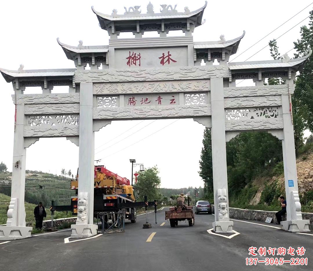 河南中领雕塑牌楼雕塑,精美绝伦