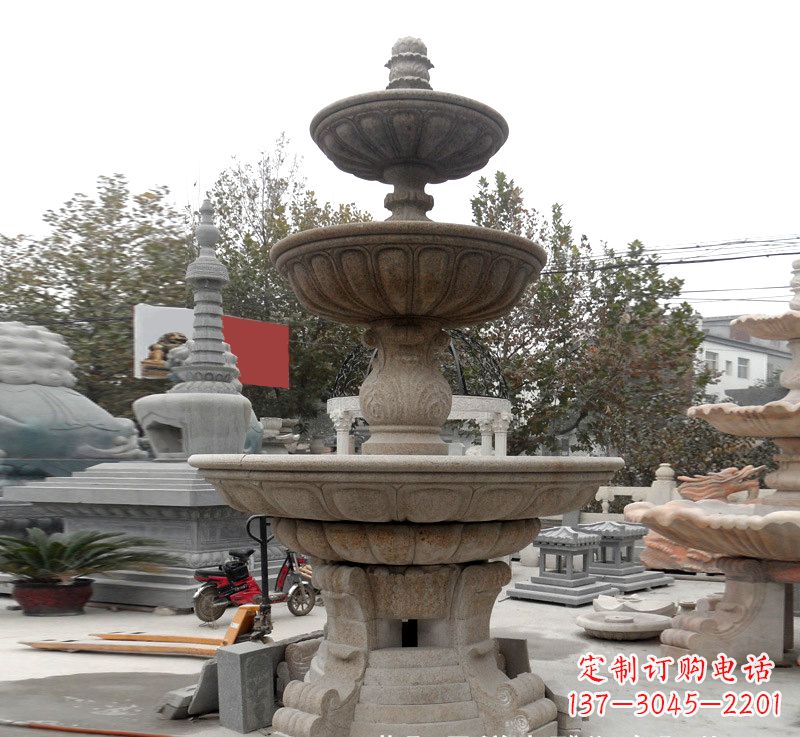 河南石雕钵式喷泉