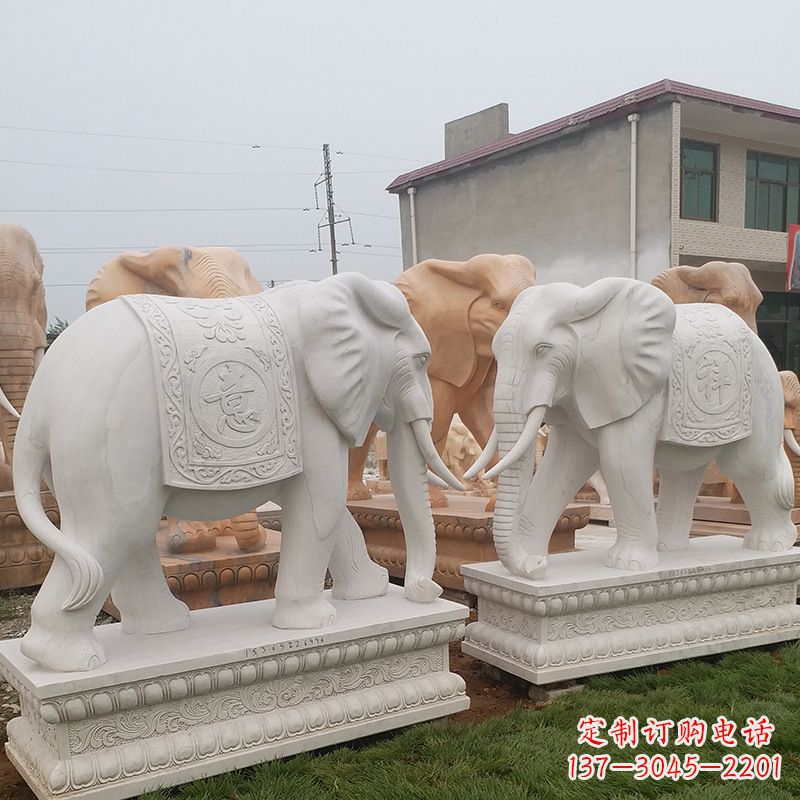 河南精美大象雕塑,让你镇宅更加靓丽